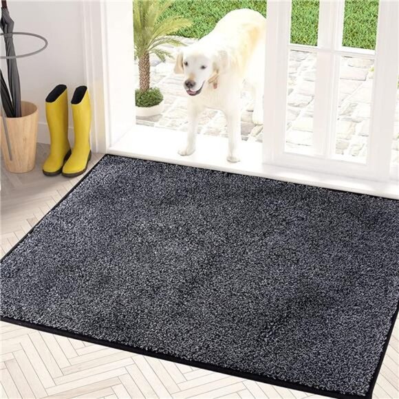 Indoor Door Mat 31.5" x 47", Non-Slip Machine Washable Entrance Rug - Picture 1 of 6